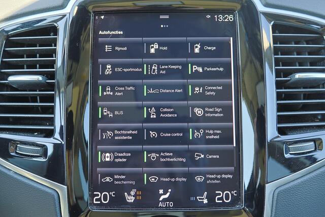 Volvo XC90 T8 Recharge AWD Ultimate Bright - Luchtvering - Panoramisch schuif-/kanteldak - Intellisafe Assist/Surround - Bowers & Wilkins Audio - 360º Camera - Head-up Display - Nappaleder - Stoelmassage - Stoelverwarming / -ventilatie - Gelaagde zijruiten - 22' LMV