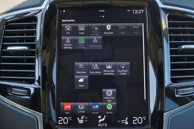 Volvo XC90 T8 Recharge AWD Ultimate Bright - Luchtvering - Panoramisch schuif-/kanteldak - Intellisafe Assist/Surround - Bowers & Wilkins Audio - 360º Camera - Head-up Display - Nappaleder - Stoelmassage - Stoelverwarming / -ventilatie - Gelaagde zijruiten - 22' LMV