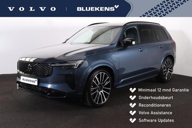 Volvo XC90 T8 Recharge AWD Black Edition Ultra Dark Exec. Ed. - Luchtvering - Panorama/schuifdak - IntelliSafe Assist & Surround - 360º Camera - Bowers & Wilkins audio - Adaptieve LED koplampen - Verwarmde voorstoelen, stuur & achterbank - Parkeersensoren voor & ach