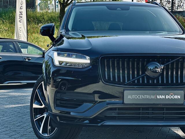 Volvo XC90 2.0 T8 Recharge | AWD | Black Edition | 7-zits | Leer | Trekhaak | 21" wielen | Adapt Cruise | Winterpakket | Marge