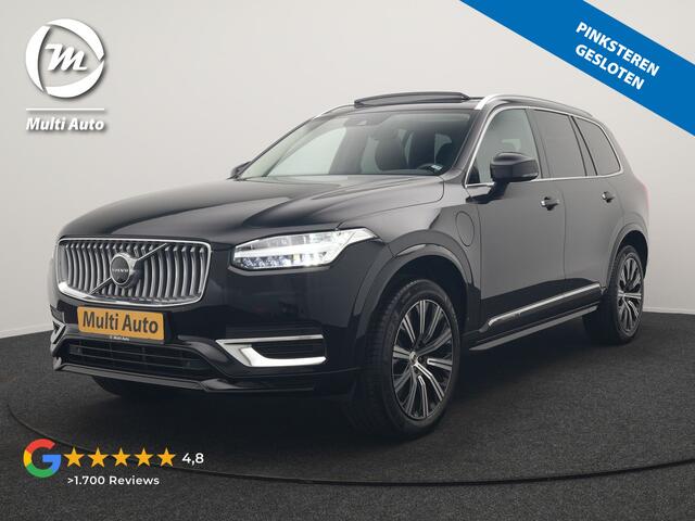 Volvo XC90 T8 Recharge AWD Plus Bright 7 Persoons LONG RANGE PHEV 455pk Dealer O.H. | Panodak | Adaptive Cruise | 360 Camera | Harman / Kardon | Lederen Sportstoelen Memory & Verwarmd | Keyless | Blis | Stuur Verwarmd | Apple Carplay | Navigatie | DAB | Plug In Hybr
