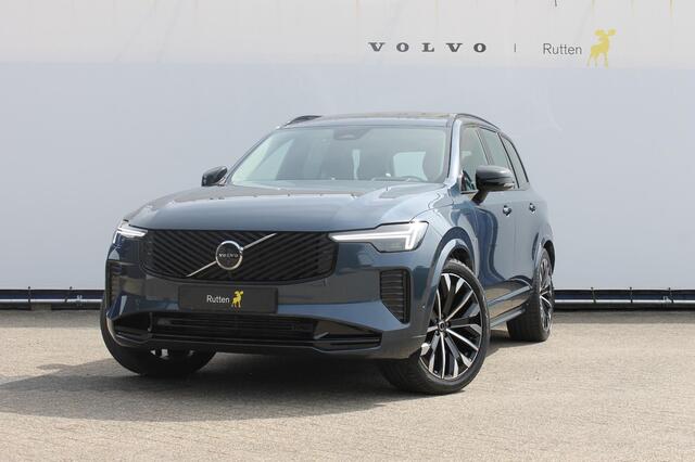 Volvo XC90 T8 455PK Autom Plug-in hybrid AWD Ultra Dark Luchtvering / Massagefunctie voorstoelen / Semi elektrisch wegklapbare trekhaak / Gelamineerd glas / Stoelventilatie / 21" lichtmetalen velgen