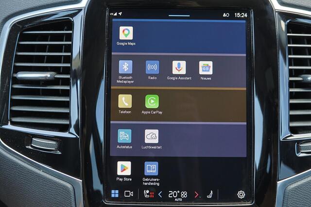 Volvo XC90 T8 Recharge AWD Core Bright - IntelliSafe Assist & Surround - Harman/Kardon audio - Adaptieve LED koplampen - Parkeercamera achter - Verwarmde voorstoelen, stuur & achterbank - Parkeersensoren voor & achter - Draadloze tel. lader - Standkachel - Extra get