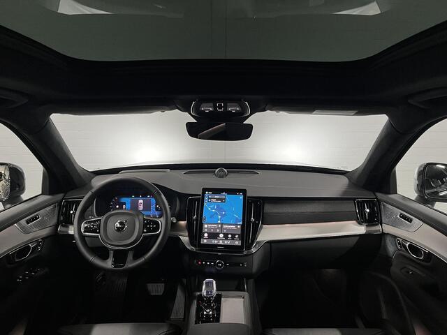 Volvo XC90 2.0 T8 Plug-in hybrid AWD Ultra Black Edition Luchtvering | Trekhaak | Open dak | Bowers & Wilkins | Massage | Stoelventilatie/-verwarming | 360 camera | Head-up | Blis | Google