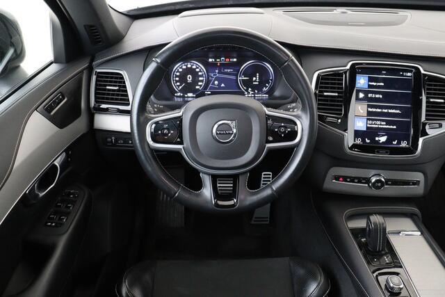 Volvo XC90 T8 RECHARGE AWD R-DESIGN -PANO.DAK|HARMAN/KARDON|POWER-SEATS|HEAD-UP DISP.|360°CAM|PRIVACY.GLAS|BLACK.BADGE|TREKHAAK|22"WINTERBANDEN