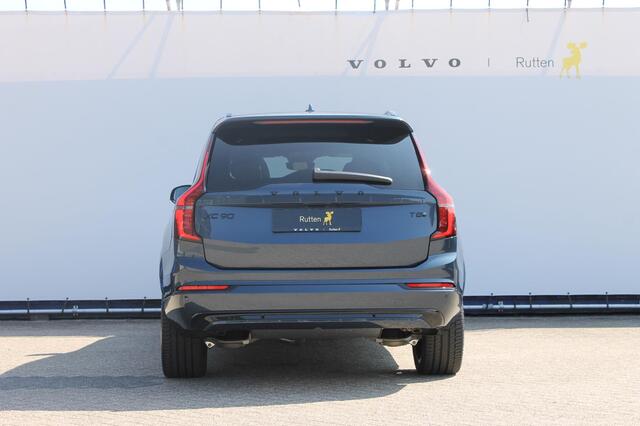 Volvo XC90 T8 455pk Automaat AWD Ultra Black Edition Stoelmassage - en ventilatie Luchtvering / Trekhaak / Panoramadak / Google services / Elektrisch bedienbare voorstoelen met geheugen / Stoelverwarming voor en achter