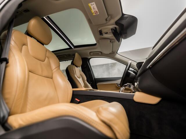 Volvo XC90 2.0 T8 Twin Engine AWD Inscription 7 Persoons 408Pk Automaat (PANORAMADAK, BOWERS&WILKINS, MEMORY SEATS, BRUIN LEDER, CAMERA, STOELKOELING/VERWARMING, HEAD-UP DISPLAY, GETINT GLAS, ELEK ACHTERKLEP, NIEUWSTAAT)