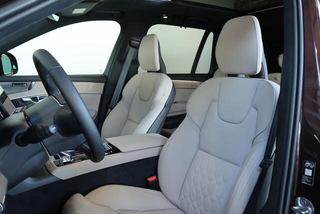 Volvo XC90 T8 Plug-in hybrid AWD Ultra Dark | Demo Deal | Luchtvering | Harman Kardon Premium Audio | Adaptive Cruise Control | 360° Parkeercamera | Parkeersensoren voor + achter | Parkeerverwarming | Stoelverwarming | Stuurwielverwarming