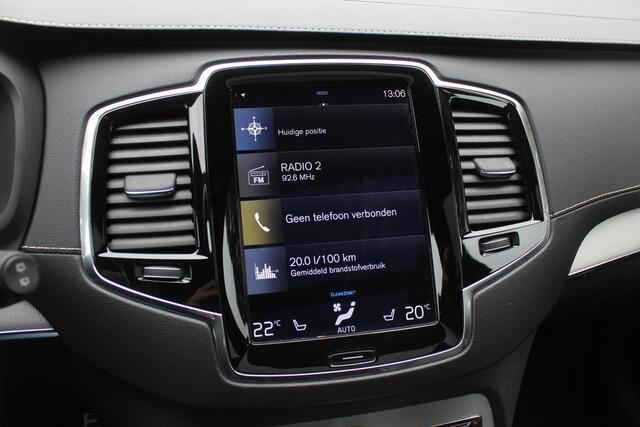 Volvo XC90 2.0 T8 Twin Engine AWD R-Design / Trekhaak / Panoramadak / 360Camera / Head-up / Luchtvering / Bowers & Wilkens / 22'' / Ventilatie+Verwarming / 4zone airco / Dodehoek / DAB / ACC