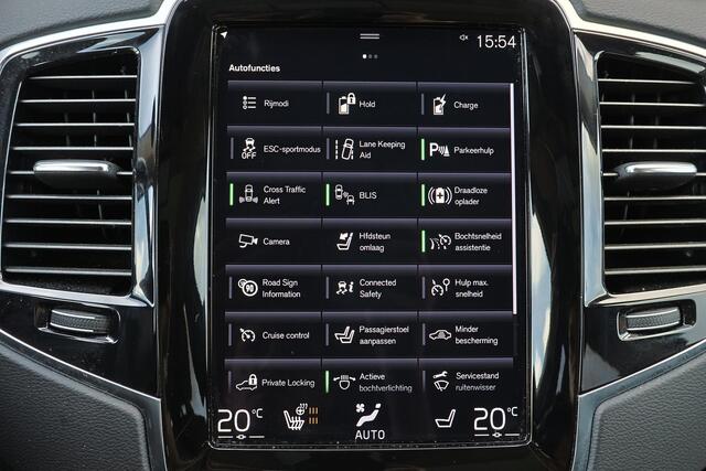 Volvo XC90 T8 Recharge AWD Inscription - Panorama/schuifdak - IntelliSafe Assist & Surround - 360º Camera - Harman/Kardon audio - Adaptieve LED koplampen - Verwarmde voorstoelen & stuur - Parkeersensoren voor & achter - Elektr. bedienb. voorstoelen met geheugen - Draadloze tel. lader - Standkachel - Extra getint glas - Inklapbare trekhaak - 20' LMV – foto 7