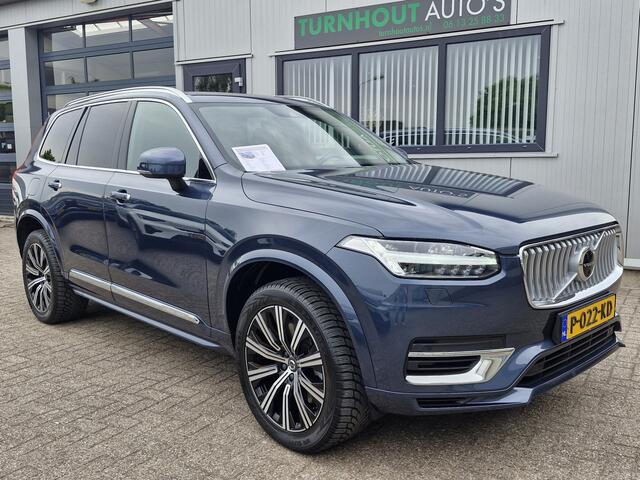 Volvo XC90 T8 Recharge AWD Inscription | Harman Kardon audiosysteem | Stuur verwarmd | Elektrisch verstelbare stoel(en) met geheugen | Extra getint glas achter |Voorstoelen verwarmd | Trekhaak | Electrische dak | Draadloos telefoon opladen