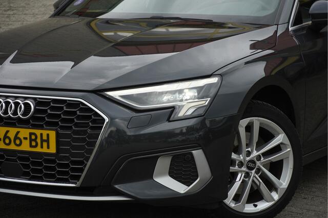 Audi A3 Limousine 35 TFSI 150PK! Automaat Business Edition BJ2021 Lmv 17" | Led | Pdc | Navi | Dynamische knipperlichten | Achteruitrijcamera | App-Connect | Virtual cockpit | Climate control | Cruise control | Sportstoelen | Verwarmde voorstoelen | Extra getint 