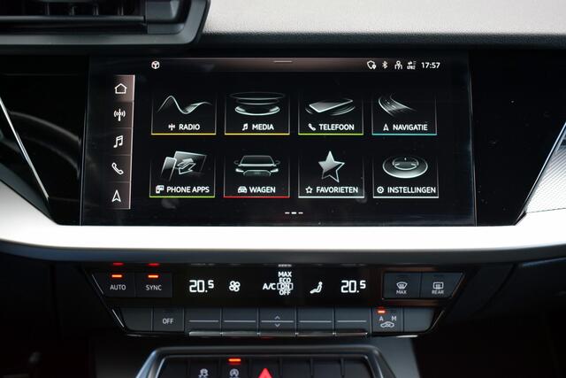 Audi A3 Limousine 35 TFSi Automaat S-Line LED | Carplay | Zwart Leder | 2x S-Line | B&O | Keyless | Sportstoelen