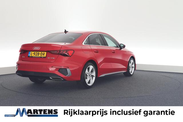 Audi A3 Limousine 30 TFSI 110pk S-Tronic 2x S-Line Leder ACC Virtual Cockpit B&O HUD Stoelverwarming Navigatie