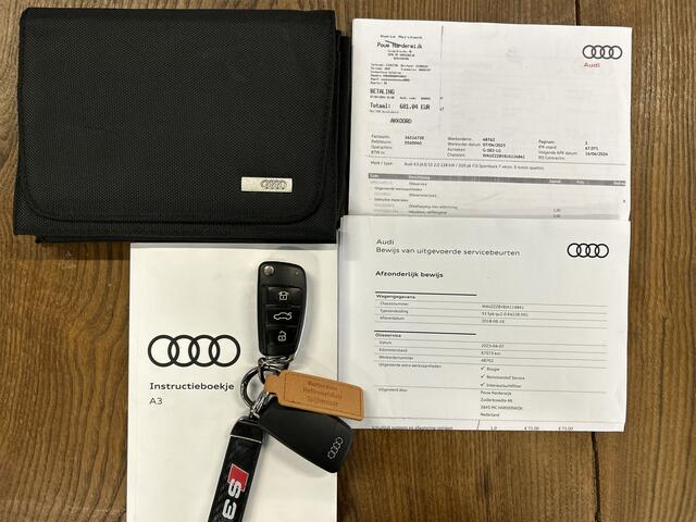 Audi A3 SPORTBACK 2.0 TFSI S3 quattro Pro Line Plus | Panoramadak | RS Kuipstoelen | Adaptief onderstel | Digital dashboard | Bang&Olufsen | Achteruitrijcamera | Climate control | Cruise control | Stoelverwarming | Apple carplay