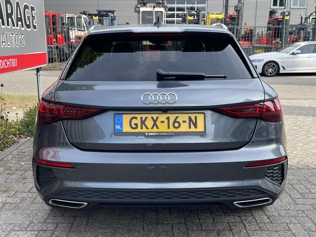 Audi A3 SPORTBACK 40 TFSI e S edition Competition 18"/B&O/Elektrische stoel + memory/Camera/Trekhaak/Keyless/Matrix LED/Adaptieve cruise/Elektrische klep/Stoelverwarming/Keyless