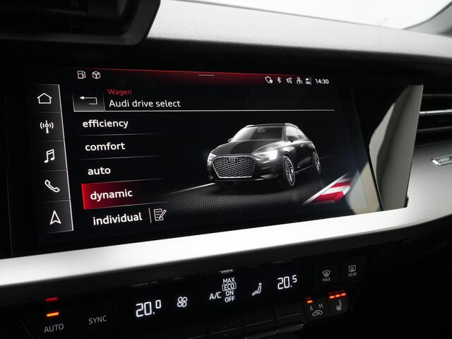 Audi A3 SPORTBACK 45 TFSI e 245 pk S-tronic S edition Competition | LED koplampen | Trekhaak | Stoelverwarming | Sportstoelen | Standkachel | Remklauwen rood | 18 inch