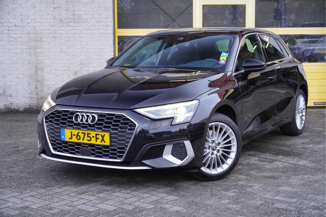 Audi A3 SPORTBACK 35 TFSI 150PK! Business Edition BJ2020 Lmv 17" | Led V+A | Pdc | Navi | Dynamische knipperlichten | App-Connect | Virtual cockpit | Climate control | Cruise control | Sportstoelen | Getint glas | Nw-model!