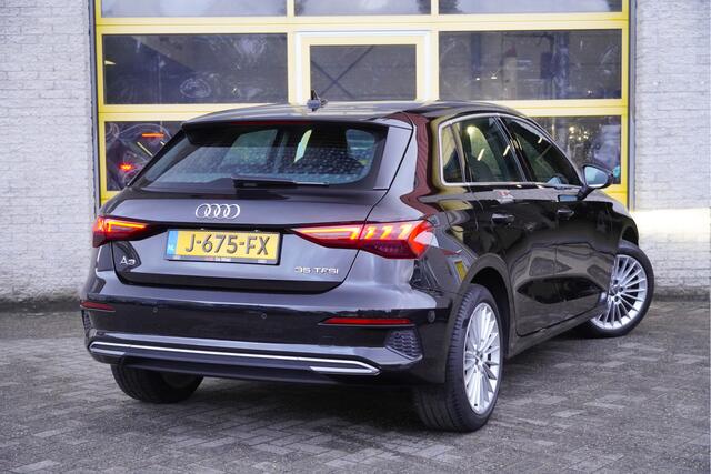 Audi A3 SPORTBACK 35 TFSI 150PK! Business Edition BJ2020 Lmv 17" | Led V+A | Pdc | Navi | Dynamische knipperlichten | App-Connect | Virtual cockpit | Climate control | Cruise control | Sportstoelen | Getint glas | Nw-model!