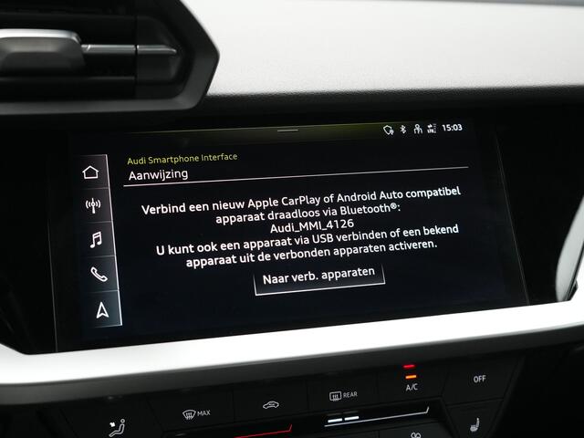 Audi A3 SPORTBACK 30 TFSI Pro Line 111pk Dealer O.H | Cruise Control | Apple Carplay | Voorstoelen Verwarmd | Navigatie | Virtual | DAB |