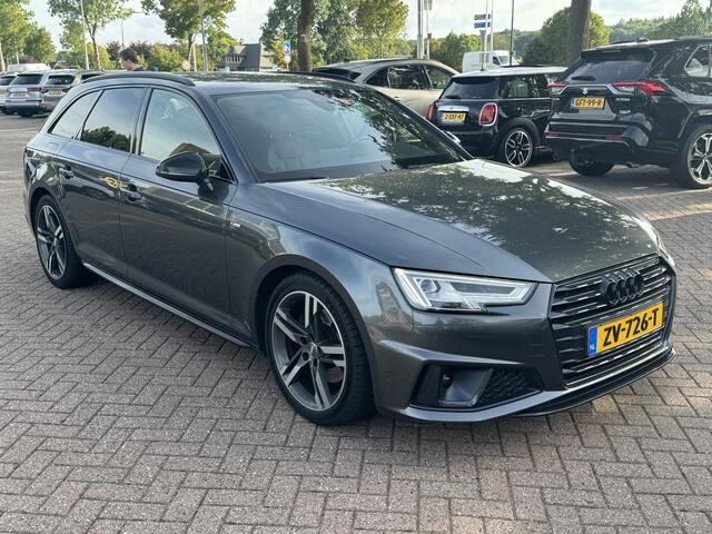Audi A4 Avant 40 TFSI Sport S line black edition / Leder / Navigatie / Parkeerhulp V+A / 18'' / LED Koplampen / Getint glas / Cruise Control