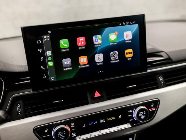 Audi A4 Avant 35 TFSI S-Line Sport 150Pk Automaat (2X S-LINE, APPLE CARPLAY, GROOT NAVI, STOELVERWARMING, LEDER, SPORTSTOELEN, PLAT S-LINE SPORTSTUUR, GETINT GLAS, FLIPPERS, ELEK ACHTERKLEP, NIEUWSTAAT)