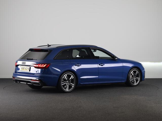 Audi A4 Avant 40 TFSI S edition Competition 204 pk S-tronic | Private lease vanaf ¤ 686,- per maand | Verlengde garantie | Navigatie | Elektr. trekhaak | Parkeersensoren | Cruise control | Stoelverwarming | LED koplampen |