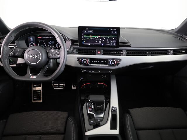 Audi A4 Avant 40 TFSI S edition Competition 204 pk S-tronic | Private lease vanaf ¤ 686,- per maand | Verlengde garantie | Navigatie | Elektr. trekhaak | Parkeersensoren | Cruise control | Stoelverwarming | LED koplampen |