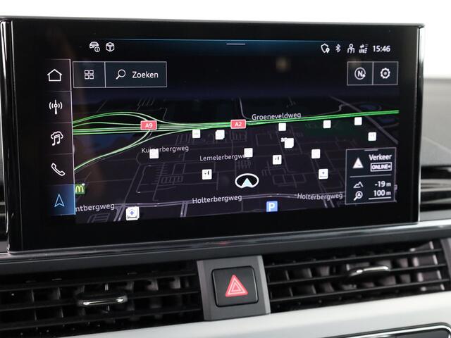 Audi A4 Avant 40 TFSI S edition Competition 204 pk S-tronic | Private lease vanaf ¤ 686,- per maand | Verlengde garantie | Navigatie | Elektr. trekhaak | Parkeersensoren | Cruise control | Stoelverwarming | LED koplampen |