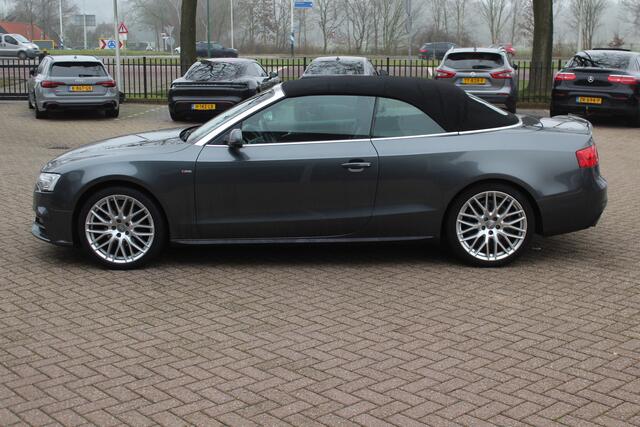Audi A5 Cabriolet 1.8 TFSI Sport Edition NL Auto! / Leder / Nekverwarming / 19'' / B&O / Elektr. stoelen / Navigatie / DAB / Stoelverwarming