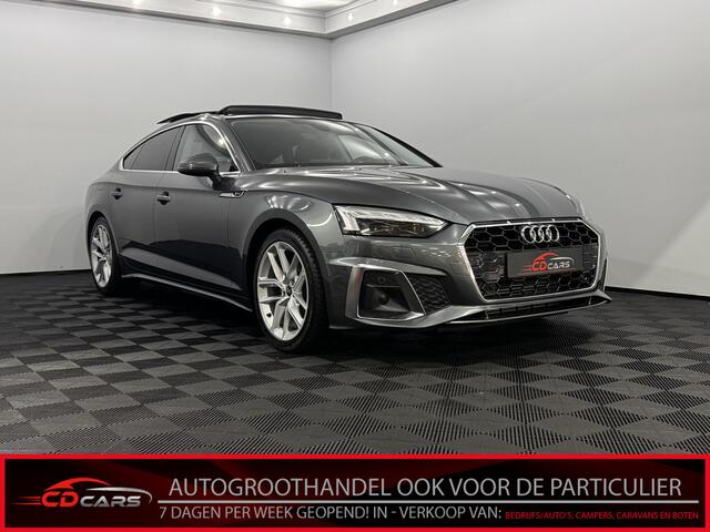 Audi A5 Sportback 35 TFSI S-line Leder, Pano, Camera, Stoelverwarming, Virtual desk, Elektrische achterklep, Keyless start