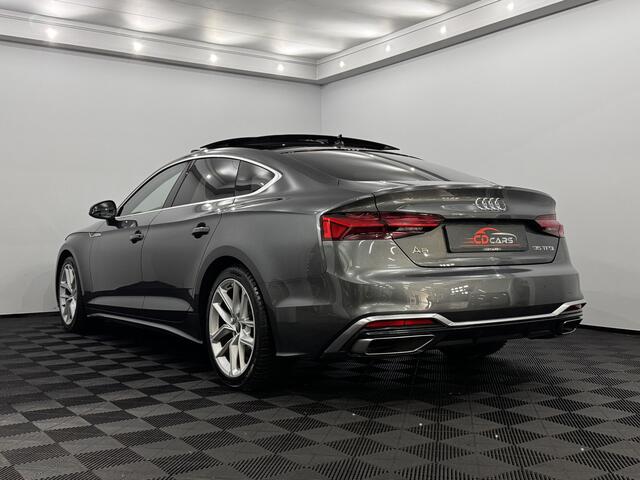 Audi A5 Sportback 35 TFSI S-line Leder, Pano, Camera, Stoelverwarming, Virtual desk, Elektrische achterklep, Keyless start