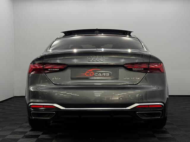 Audi A5 Sportback 35 TFSI S-line Leder, Pano, Camera, Stoelverwarming, Virtual desk, Elektrische achterklep, Keyless start