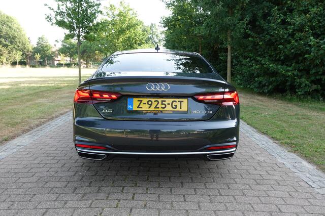 Audi A5 Sportback 40 TFSI Pro Line | LED | CarPlay | Stoelverwarming | Camera | Elektrische klep | Leder | Keyless | Navi |