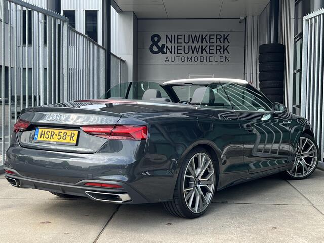 Audi A5 Cabriolet 35 TFSI S edition | TREKHAAK | CARPLAY/ANDROID | NAVI | ADAPTIVE CRUISE CONTROL | KEYLESS | CLIMATE CONTROL | LMV 20'' | PDC | ELKTR. MEMORY STOELEN | STOELVERWARMING | LED | BLUETOOTH