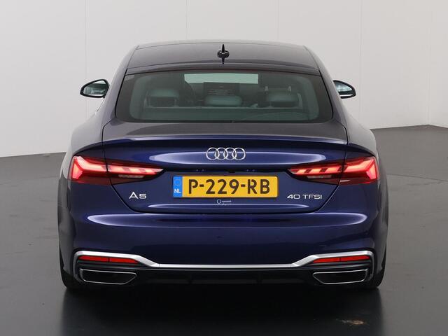 Audi A5 Sportback 40 TFSI S Line | Panoramadak | Navigatiesysteem | Parkeercamera | Cruise Control Adaptief | Stoelverwarming |