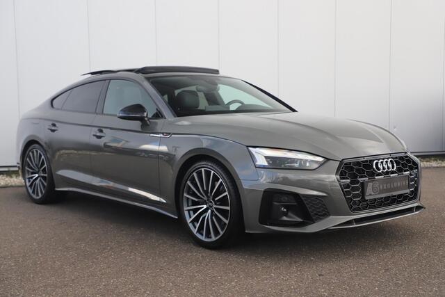 Audi A5 Sportback 35 TFSI S edition Competition Black Pack Panoramadak B&O Virtual LED Matrix Navigatie Achteruitrijcamera Carplay Half Leder Stoelverwarming NAP Dealer Onderhouden!
