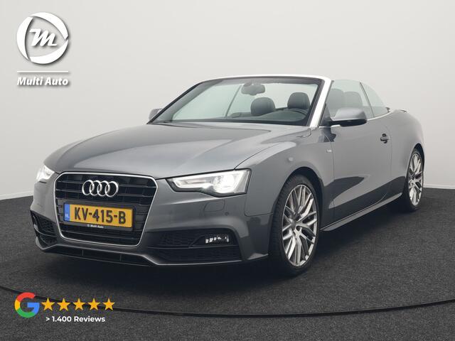 Audi A5 Cabriolet 1.8 TFSI S Line Automaat 177pk Dealer O.H | S Line Interieur & Exterieur | Bang & Olufsen | Cruise Control | Lederen Sportstoelen Verwarmd | Nekverwarming | 19" L.M | Navigatie | DAB |