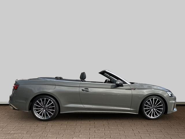 Audi A5 Cabriolet 40 TFSI S-LINE ** MATRIX, NAVI+, LEDER, TREKH, NEKVERW, 19-inch LMV, VIRTUAL ** 1e EIG - UNFALLFREI - ¤ 31.000,= onder NP ** ** INFORMEER OOK NAAR ONZE AANTREKKELIJKE FINANCIAL-LEASE TARIEVEN **