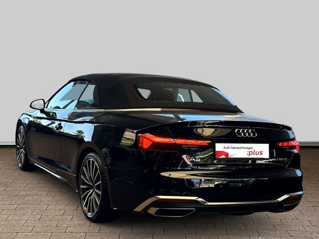 Audi A5 Cabriolet 40 TFSI S-LINE ** MATRIX, NAVI+, LEDER, TREKH, NEKVERW, 19-inch LMV, VIRTUAL ** 1e EIG - UNFALLFREI - ¤ 31.000,= onder NP ** ** INFORMEER OOK NAAR ONZE AANTREKKELIJKE FINANCIAL-LEASE TARIEVEN **