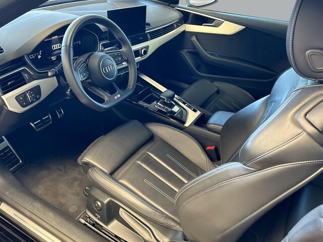 Audi A5 Cabriolet 40 TFSI S-LINE ** MATRIX, NAVI+, LEDER, TREKH, NEKVERW, 19-inch LMV, VIRTUAL ** 1e EIG - UNFALLFREI - ¤ 31.000,= onder NP ** ** INFORMEER OOK NAAR ONZE AANTREKKELIJKE FINANCIAL-LEASE TARIEVEN **
