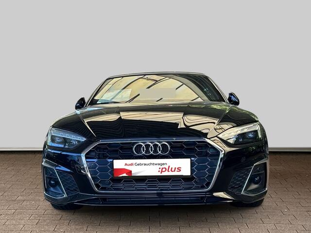Audi A5 Cabriolet 40 TFSI S-LINE ** MATRIX, NAVI+, LEDER, TREKH, NEKVERW, 19-inch LMV, VIRTUAL ** 1e EIG - UNFALLFREI - ¤ 31.000,= onder NP ** ** INFORMEER OOK NAAR ONZE AANTREKKELIJKE FINANCIAL-LEASE TARIEVEN **