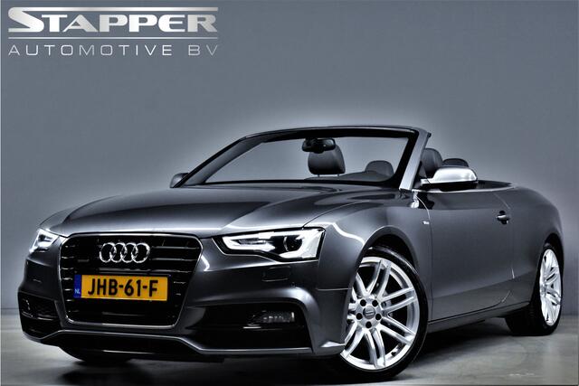 Audi A5 Cabriolet 2.0 TFSI 230pk Quattro Automaat S-Line Navi/Led/H.leer/Stoelverw./Keyless/Cruise/Pdc/Lmv19''