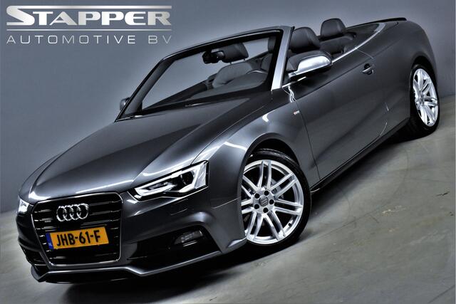 Audi A5 Cabriolet 2.0 TFSI 230pk Quattro Automaat S-Line Navi/Led/H.leer/Stoelverw./Keyless/Cruise/Pdc/Lmv19''