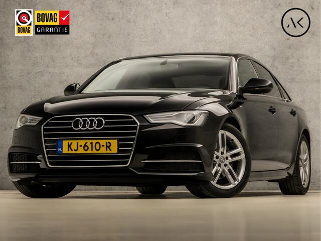 Audi A6 Limousine 1.8 TFSI S-Line Sport 191Pk Automaat (2X S-LINE, LOGISCH NAP, NAVIGATIE, GETINT GLAS, CLIMATE, LEDER, XENON, SPORTSTOELEN, PARKEERSENSOREN, CRUISE, NIEUWE APK, NIEUWSTAAT)