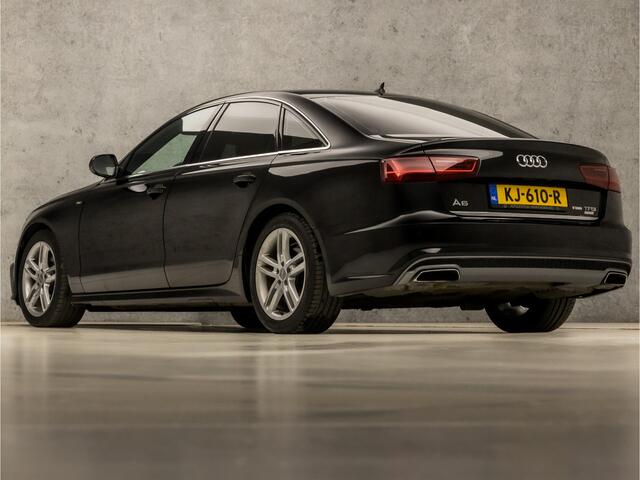 Audi A6 Limousine 1.8 TFSI S-Line Sport 191Pk Automaat (2X S-LINE, LOGISCH NAP, NAVIGATIE, GETINT GLAS, CLIMATE, LEDER, XENON, SPORTSTOELEN, PARKEERSENSOREN, CRUISE, NIEUWE APK, NIEUWSTAAT)