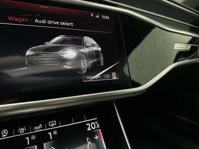 Audi A6 Avant 3.0 V6 340PK S-Line | Luchtvering | ACC | B&O | Panorama | 360 Camera | Matrix-LED | Trekhaak | RS-Leder | Standkachel | 4-Zone Clima | 21'' | Stoelverwarming V+A | Carplay | Lane & Side Assist | Virtual-Cockpit | Draadloos Laden.