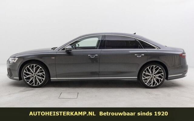Audi A8 50 TDI Quattro Lang 286 PK ACC Glazen Schuifdak BEO Sound Head-Up Stoelkoeling en massage 21 Inch
