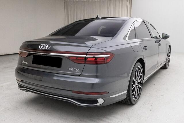 Audi A8 50 TDI Quattro Lang 286 PK ACC Glazen Schuifdak BEO Sound Head-Up Stoelkoeling en massage 21 Inch