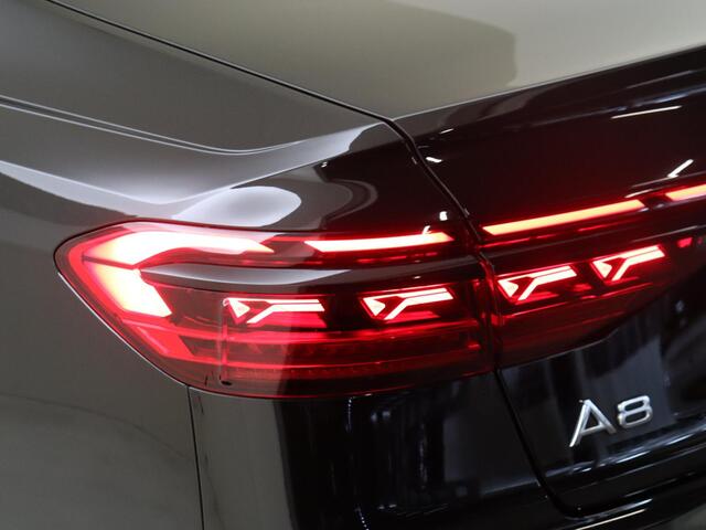 Audi A8 60 TFSI e quattro | Panoramadak | Luchtvering | Bang & Olufsen | 360 camera | 4-zone airco inclusief stoelverwarming achter | Head-up display | Stoelventilatie voor inclusief massagefunctie | Servosluiting portieren | LED matrix verlichting |